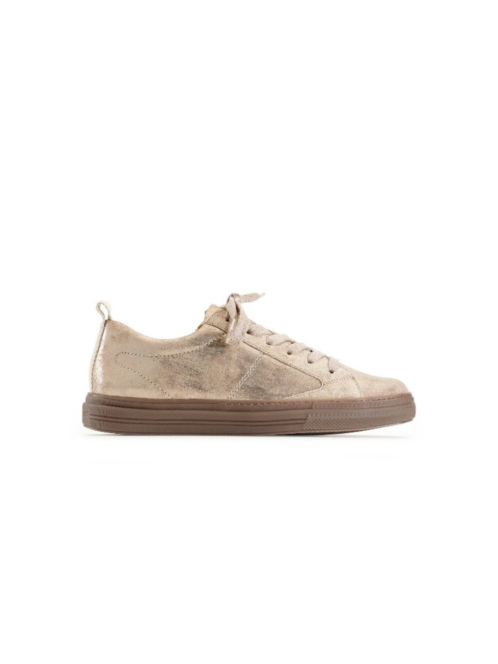 NEW $480 PAUL GREEN CAPRI SNEAKER ZIP SHOES CHAMPAGNE ALMOND COMBO 10 US (TF17)
